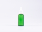 Preview: Grünglasflasche 50ml, mit Pipette OV weiss